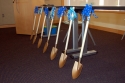 Shovels, before the groundbreaking