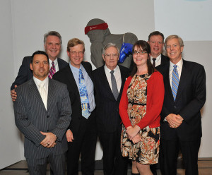 Pictured left to right Joel Testa, Chris Ronayne, Steve Hansler, James D. Ireland III, Beth Glas, Scott Strawn, Bill Seelbach